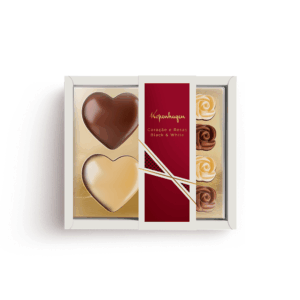 Caixa Corações E Rosas Black White 240G
