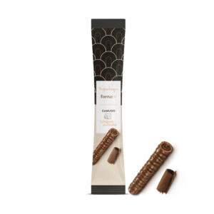 Canudo Wafer Recheado Língua De Gato Forno K 20G