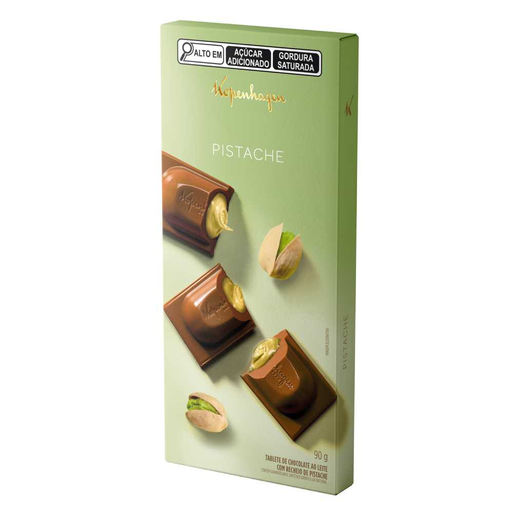 Tablete Recheado Pistache 90G
