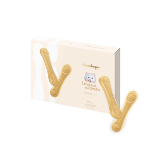 Língua De Gato Chocolate Branco 85G