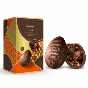 Ovo De Páscoa Amargo Laranja Cristalizada E Amêndoas 150G