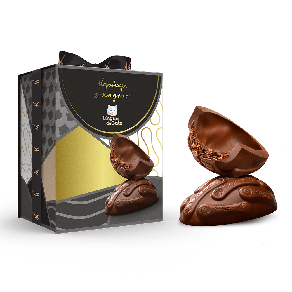 Ovo De Páscoa Exagero Língua De Gato 370G