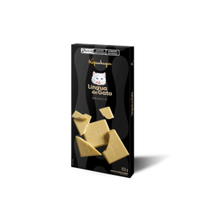 Tablete Língua De Gato Branco 100G