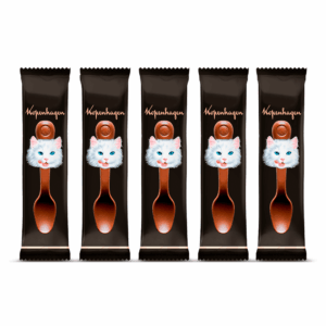 Kit Colher Língua De Gato Ao Leite 10G - 5 Un